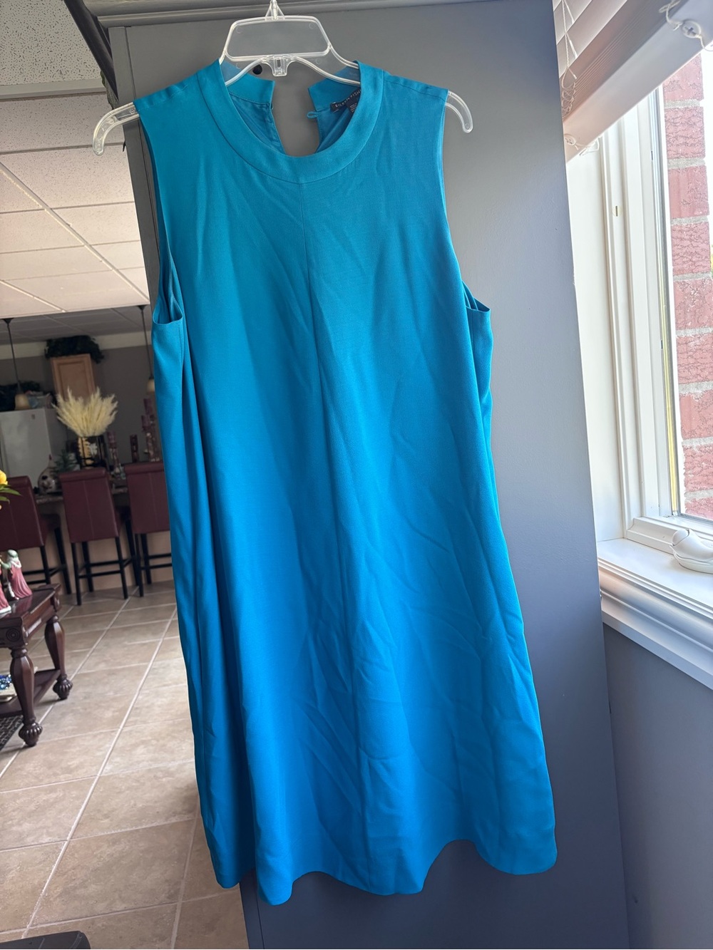 Eileen Fisher Teal Sleeveless Dress